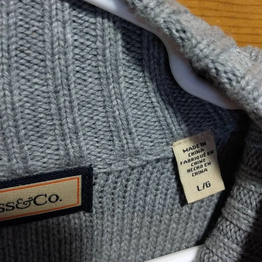 G.H. Bass Sweater Men's Large 100% Cotton Nordic Excellent Condition